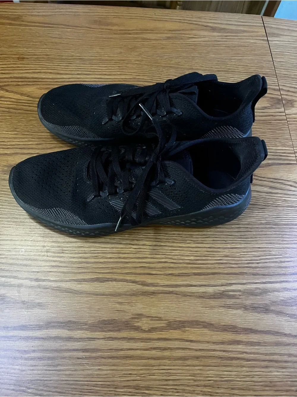 Adidas Men's Black Knit Running Sneakers Size 10.5